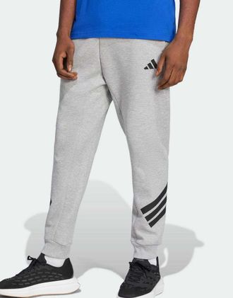 adidas adidas Performance - Future Icons - Pantaloni grigio medio m&eacute;lange con 3 strisce