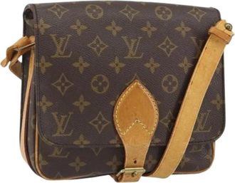 Louis Vuitton Pre-owned Cross Body Bags, female, Brown, Size: ONE SIZE Pre-owned Canvas Cross Body Bag