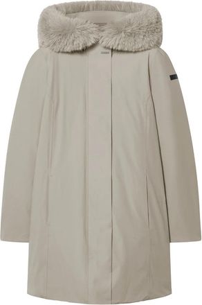 Roberto Ricci Design Montecristo Long Fur Jkt - Dames - Parka Jassen - Beige - S - Leer - Jassen