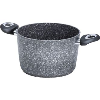 Bialetti Aeternum, Madame Petravera 3.0, Pentola Antiaderente, Ideale per Induzione, Diametro 24 cm, Full Induction, Grigio