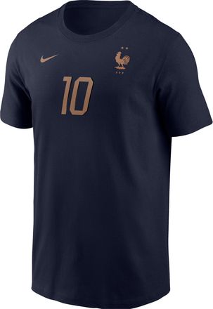 Nike Kylian Mbapp&eacute; FFF Nike Mens Soccer T-Shirt in Blue | M11332P375FNKM-NVY