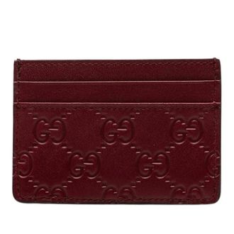 Gucci Pre-owned Wallets, female, Red, Size: ONE SIZE Pre-owned Card Holder