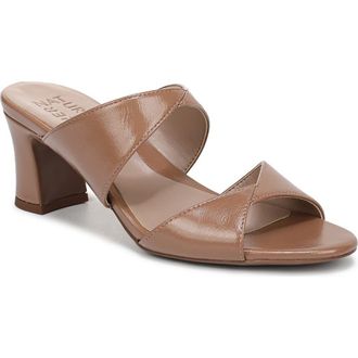 Naturalizer Nessa Slide Sandal in Cafe Brown Faux Leather at Nordstrom Rack, Size 9.5