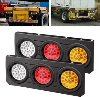 OEM Kit De 2 Luces Led Para Remolque Con Base De Soporte De Hierro - Luces Led Para Remolque Adecuadas Para Autocaravanas/camiones/caravanas/coches