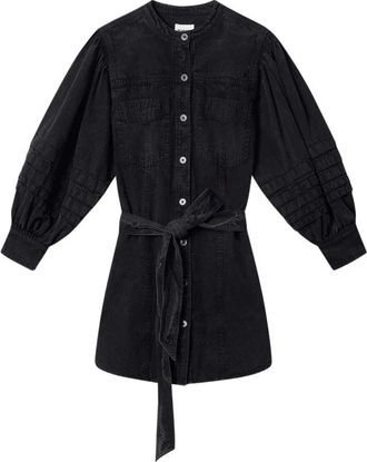 Isabel Marant Kleedjes, Dames, Zwart, S, Katoen, Moe Dress