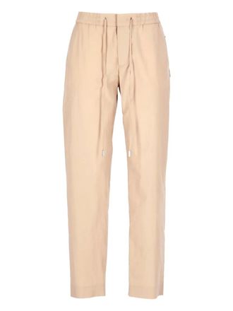 Pantaloni Torino drawstring-waist cotton trousers - Neutrals