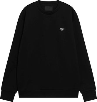 Prada Heren, Sweatshirts & Hoodies, Zwart, Maat: M Katoen