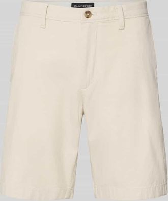 Marc O'Polo Slim Fit Shorts aus Baumwoll-Mix Modell SALO in Beige, Gr&ouml;&szlig;e 30