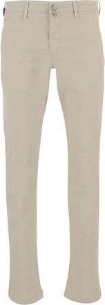 Jacob Cohen Bobby Slim Chino Broek - Heren - Chinos - Wit - W35 - Katoen - Broeken