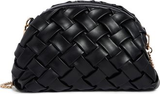 Urban Expression Woven Faux Leather Clutch in Black at Nordstrom Rack