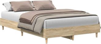 vidaXL Estructura de cama sin colchón roble Sonoma 120x190 cm madera Vidaxl