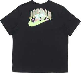 Nike Jordan Air Jordan 23 Swoosh Sports Causual Ventilate Letter Printing Round Collar Male Black CZ8379-010
