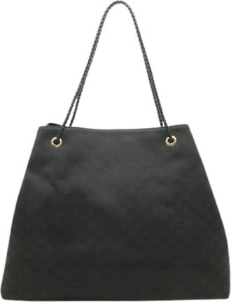 Gucci Pre-owned GG Nylon Tote Bag - Dames - Vintage Shopper - Zwart - ONE Size - Nylon - Vintage
