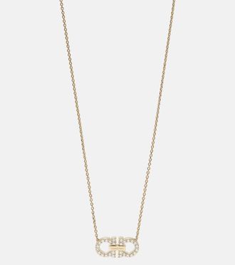 Ferragamo Gancini logo pendant necklace