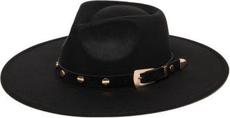 San Diego Hat Company Faux Felt Fedora in Black at Nordstrom