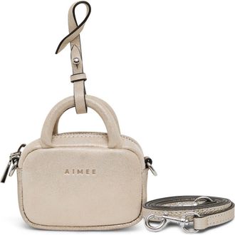 Aim&eacute;e Ritual Bag Charm in Metallic Sand at Nordstrom