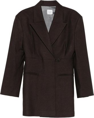 Alysi Wollen blazer - Bruin