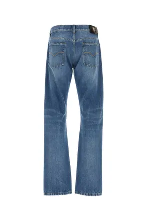 Versace Five-Pocket Denim Jeans - Blue