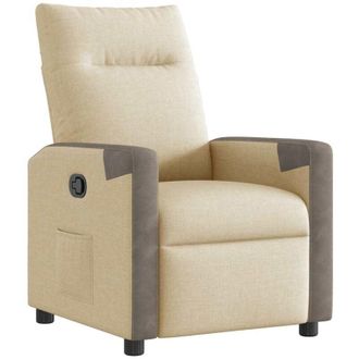 vidaXL Vidaxl - Sill&oacute;n Reclinable De Tela Crema