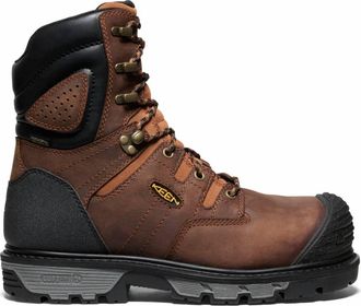 Keen Mens Utility Camden 8 Insulated Composite Toe Work Boots In Leather Brown/black