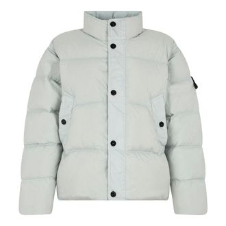 Stone Island Down Jackets, male, Gray, Size: 3XL Padded Bomber with Logo
