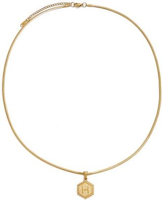 Petit Moments Initial Pendant Necklace in Gold-H at Nordstrom