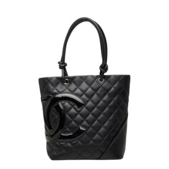 Chanel Black Cambon Ligne Handbag Tote Bag (Pre-Owned)