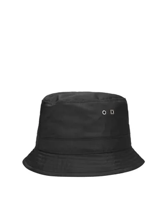 Jacquemus Womens Le Bob Ovalie Logo Bucket Hat Black Accessories > Beanies &