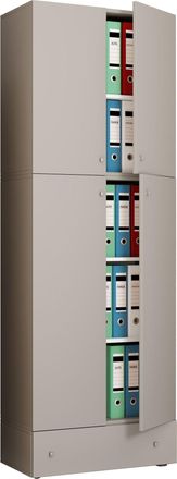 ebuy24 Ebuy24 - Armario De Oficina Vcm Xxl Con 5 Compartimentos Y Un Caj&oacute;n Armario De Archivo Moderno Con Puertas Giratorias Dimensiones Aprox. Al. 200 X An.