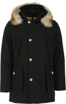 Woolrich Arctic Parka Met Afneembare Bontkraag - Heren - Winterjassen - Zwart - M - Katoen - Jassen
