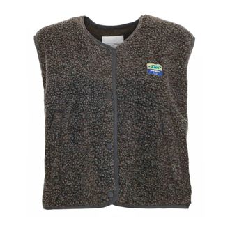 American Vintage Fleece Jacket - female - American Vintage - Long Sleeve T-Shirts - Gray - M/L - Tops