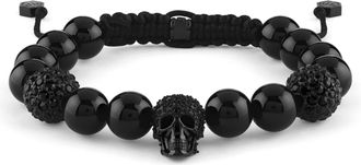 Philipp Plein Plein Elite Crystal Onyx Beads Bracelet