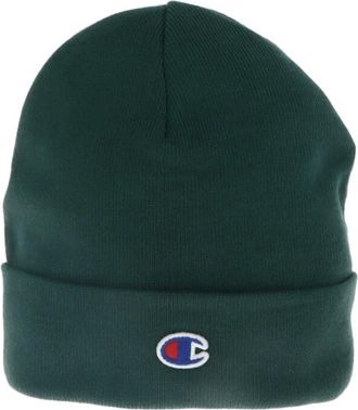 Champion Donkergroene Manchetmuts - Heren - Hoeden - Groen - ONE Size - Polyester - Accessoires