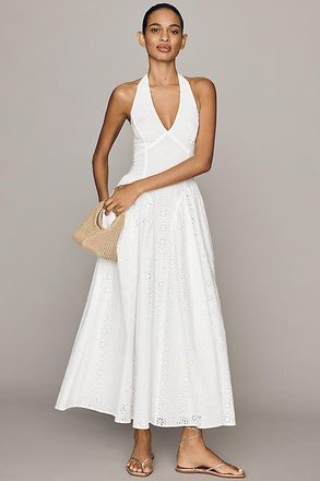 Hutch Eyelet Drop-Waist Maxi Dress