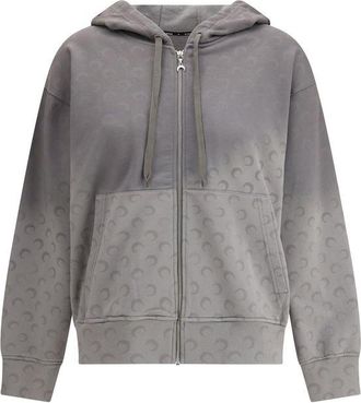 Marine Serre Gray Cotton Womens Sweatshirt