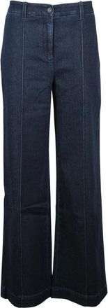 Eleventy Wide Leg Jeans - Dames - Loose Fit Jeans - Blauw - S - Katoen - Jeans