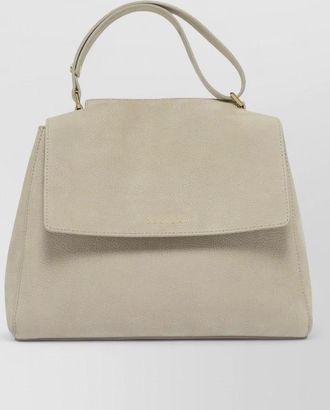 Orciani sveva shoulder bag textured handle strap