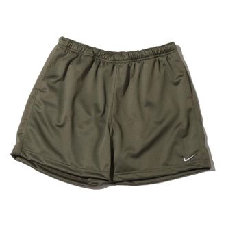 Nike Mens Nike Solid Color Minimalistic Elastic Waistband Logo Medium Olive Shorts DH4658-222