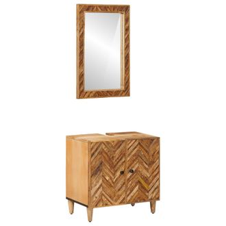 vidaXL Juego De Muebles De Ba&ntilde;o 2 Uds. 62 X 33 X 58 Cm Vidaxl