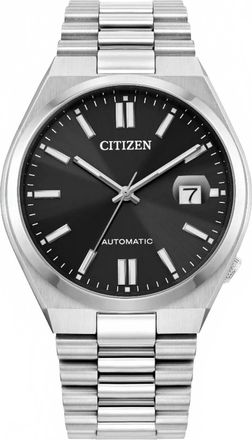 Citizen Unisex Tsuyosa Automatic Series 40Mm Stainless Steel Watch In Black