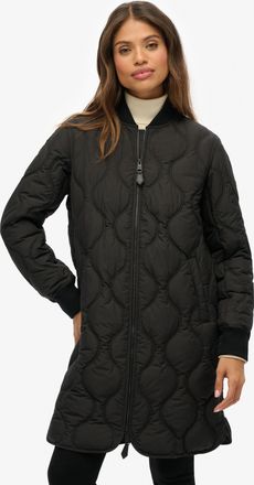 Superdry Steppjacke »LONG QUILTED LINER JACKET« ohne Kapuze