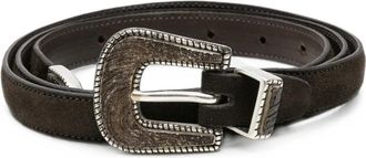 Eraldo Buckle-fastening Leather Belt