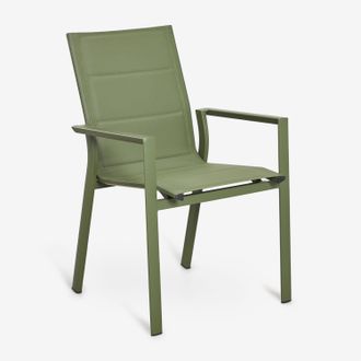 Sklum Sklum - Pack De 4 Sillas De Jard&iacute;n Apilables Con Reposabrazos En Aluminio Karena