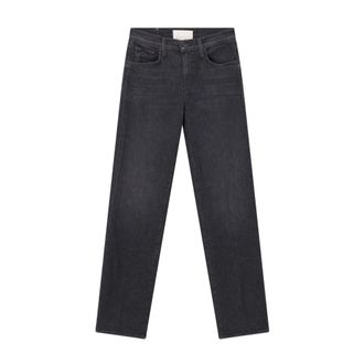 Mother Rechte jeans - Dames - Jeans - Grijs - Maat: W31 Katoen