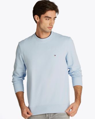 Tommy Hilfiger Essential Mens Terry Cotton Crew Neck - Blue - Size X-Large