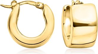 Ross-Simons Italian 18kt Yellow Gold Huggie Hoop Earrings