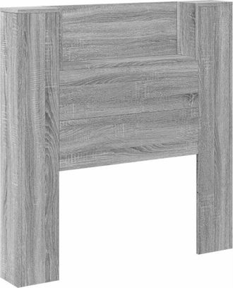 vidaXL Headboard Grey Sonoma 100 x 16.5 x 103.5 cm Engineered Wood vidaXL