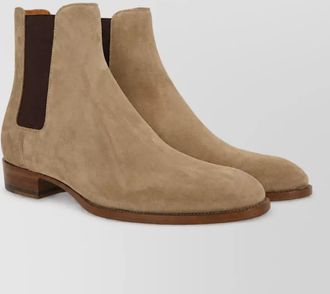Saint Laurent suede chelsea boots