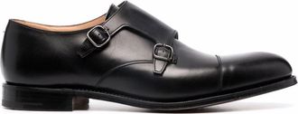 Churchs Detroit almond-toe monk shoes - men - Leather/Leather/Leather - 5.5 - Black