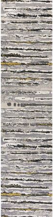 Jonathan Y Designs Batten Modern Stripe Area Rug in Gray/black at Nordstrom, Size 5Ft 0In X 8Ft 0In